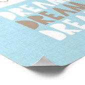 Blue Kinderzimmer Traumwolken & Stars Kunst, Dicht Poster (Ecke)