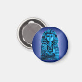 Blue King Tut #2 Magnet (Vorderseite/Rückseite)