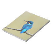 Blue Kingfisher Bird Notizblock (Rotiert)