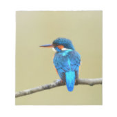 Blue Kingfisher Bird Notizblock (Vorderseite)