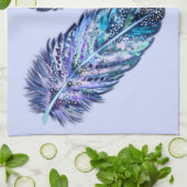 Blue Kitchen Handtuch mit Feathers - Farbe wählen (Gefaltet)