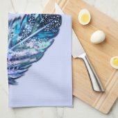 Blue Kitchen Handtuch mit Feathers - Farbe wählen (Viertel Falte)