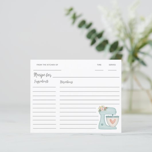 Blue Kitchen Stand Mixer Rezept (Stehend Vorderseite)