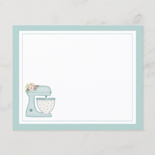 Blue Kitchen Stand Mixer Rezept (Rückseite)