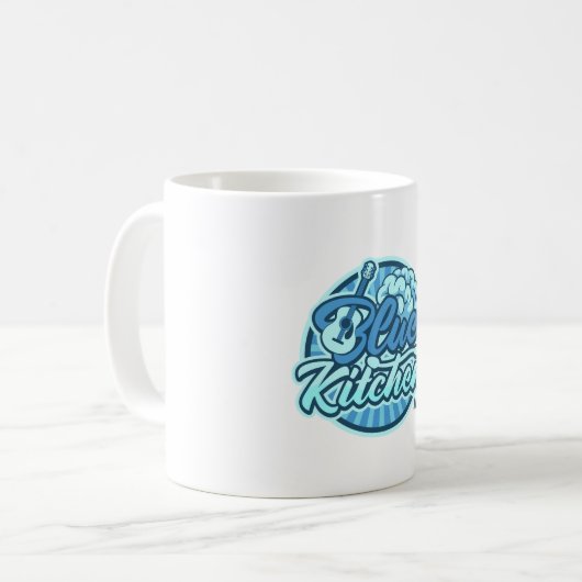 Blue Kitchen Tasse (Vorderseite Links)