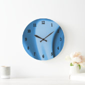 Blue Kitchen Wirbel Wall Clock Große Wanduhr (Zuhause)