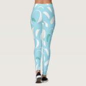 Blue Kite Surf Segeln und Lines Cool Wassersport Leggings (Rückseite)