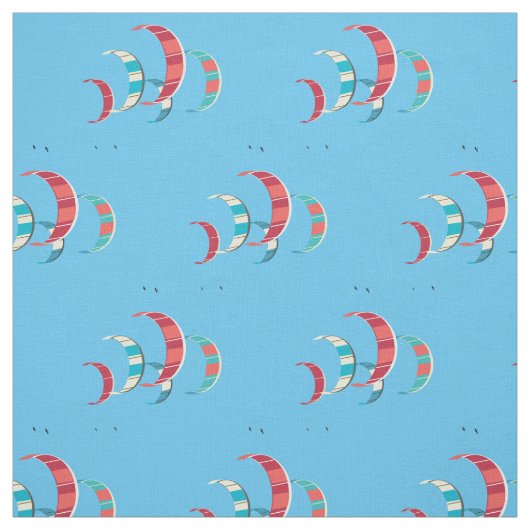 Blue Kite Surfstoff Stoff (Muster)