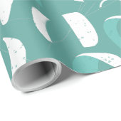 Blue Kiteboarding in Frage Geschenkpapier (Rolleneckpunkt)