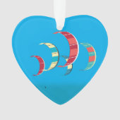 Blue Kiteboarding Ornament (Vorderseite)