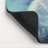 Blue Kitten | ABSTRAKT | Wasserfarbe Mousepad (Ecke)