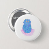 Blue Kitten Button (Vorne & Hinten)