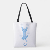 Blue Kitten Custom Template Tasche (Rückseite)