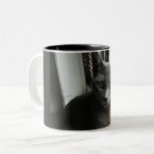 Blue kitty mug zweifarbige tasse (Vorderseite Links)