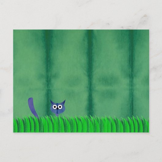 BLUE KITTY Postcard Postkarte (Vorderseite)