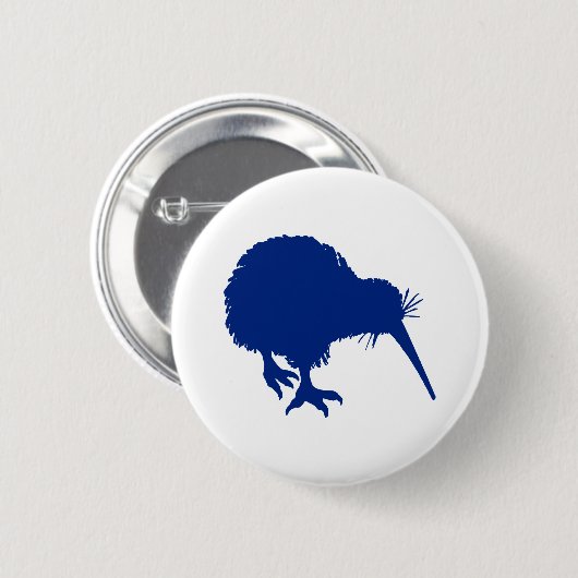 Blue Kiwi Button (Vorne & Hinten)