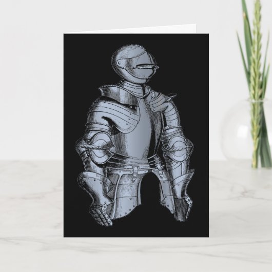Blue Knight Blank Card Karte (Vorderseite)
