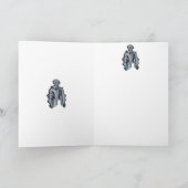 Blue Knight Blank Card Karte (Innenseite)