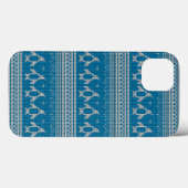 Blue Knitted Background Case-Mate iPhone Hülle (Rückseite (Horizontal))