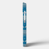 Blue Knitted Background Case-Mate iPhone Hülle (Rückseite / Links)