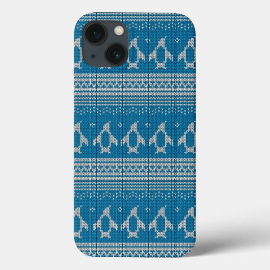 Blue Knitted Background Case-Mate iPhone Hülle (Rückseite)