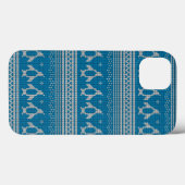 Blue Knitted Background Case-Mate iPhone Hülle (Rückseite (Horizontal))