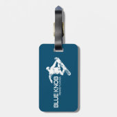 Blue Knob Pennsylvania Snowboarder Gepäckanhänger (Rückseite vertikal)