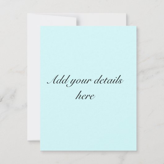 Blue Knotted Nautical Wedding RSVP (Rückseite)