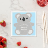 Blue Koala Bear Baby Dusche Serviette (Beispiel)