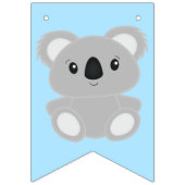 Blue Koala Bear Geburtstagsparty Wimpelkette (Erste Fahne)