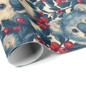 Blue Koalas Christmas Geschenkpapier (Rolleneckpunkt)