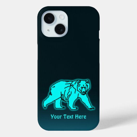 Blue Kodiak Bear Case-Mate iPhone Hülle (Rückseite)