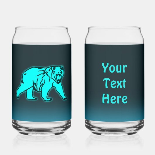 Blue Kodiak Bear Dosenglas (Vorderseite)