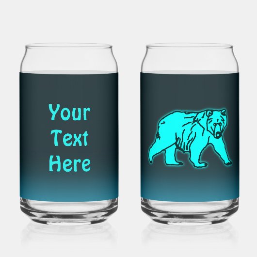 Blue Kodiak Bear Dosenglas (Rückseite)