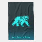 Blue Kodiak Bear Geschirrtuch (Vertikal)