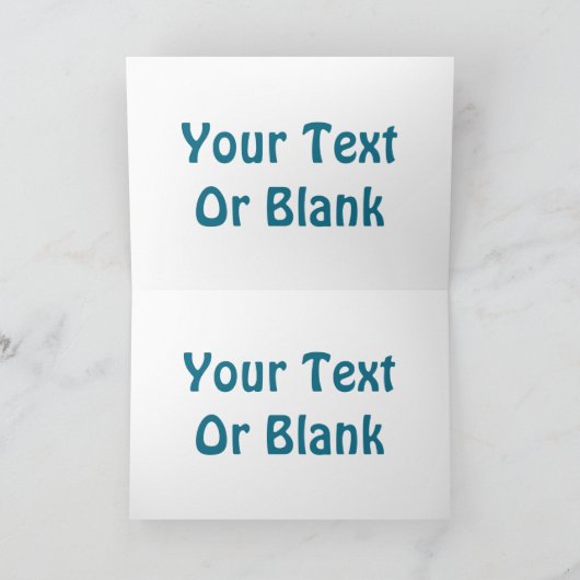 Blue Kodiak Bear Karte (Innenseite)