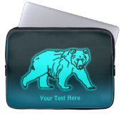 Blue Kodiak Bear Laptopschutzhülle (Vorderseite)