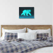 Blue Kodiak Bear Leinwanddruck (Insitu (Schlafzimmer))