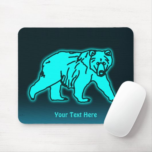 Blue Kodiak Bear Mousepad (Mit Mouse)