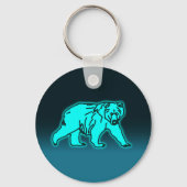 Blue Kodiak Bear Schlüsselanhänger (Vorderseite)