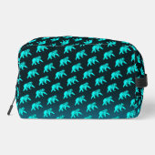 Blue Kodiak Bear Waschbeutel (Rückseite)