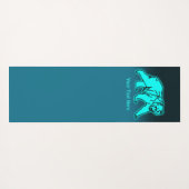 Blue Kodiak Bear Yogamatte (Rückseite (Horizontal))