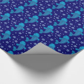 Blue Koi Fish Geschenkpapier (Ecke)