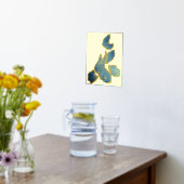 Blue Koi Gold Fish Foil Prints Foliendrucke (Ablage(Küche))