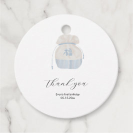 Blue Korean Doljanchi Gevor Tag Geschenkanhänger