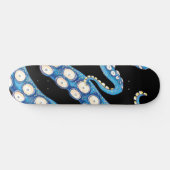 Blue Kraken Octopus Tentacles Art Skateboard (Horizontal)