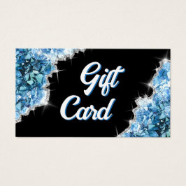 Blue Kristall-Geschenkkarte