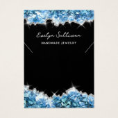 Blue Kristall Halskette Display Karte (Vorderseite)