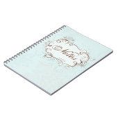 Blue Künstlerisches Notebook Notizblock (Linke Seite)