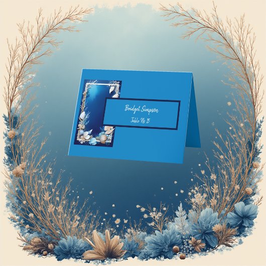 Blue Küstenvibe geklappt Dankeschön Karte